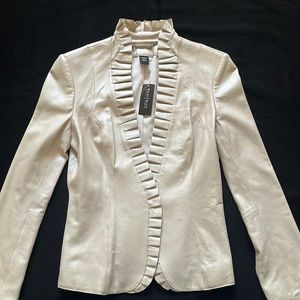 White House black market, leather jacket